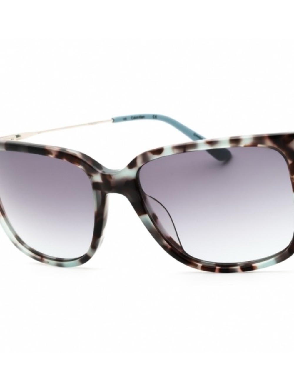 Calvin Klein Blue Gradient Lens Tortoiseshell Frame Women's Sunglasses